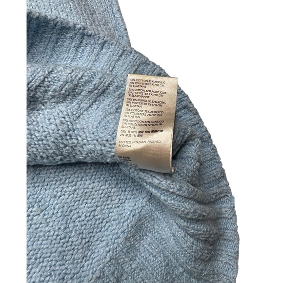 Free People Brookside Sweater Blue Oversized Comfort Women's XS Warm - Picture 3 of 5